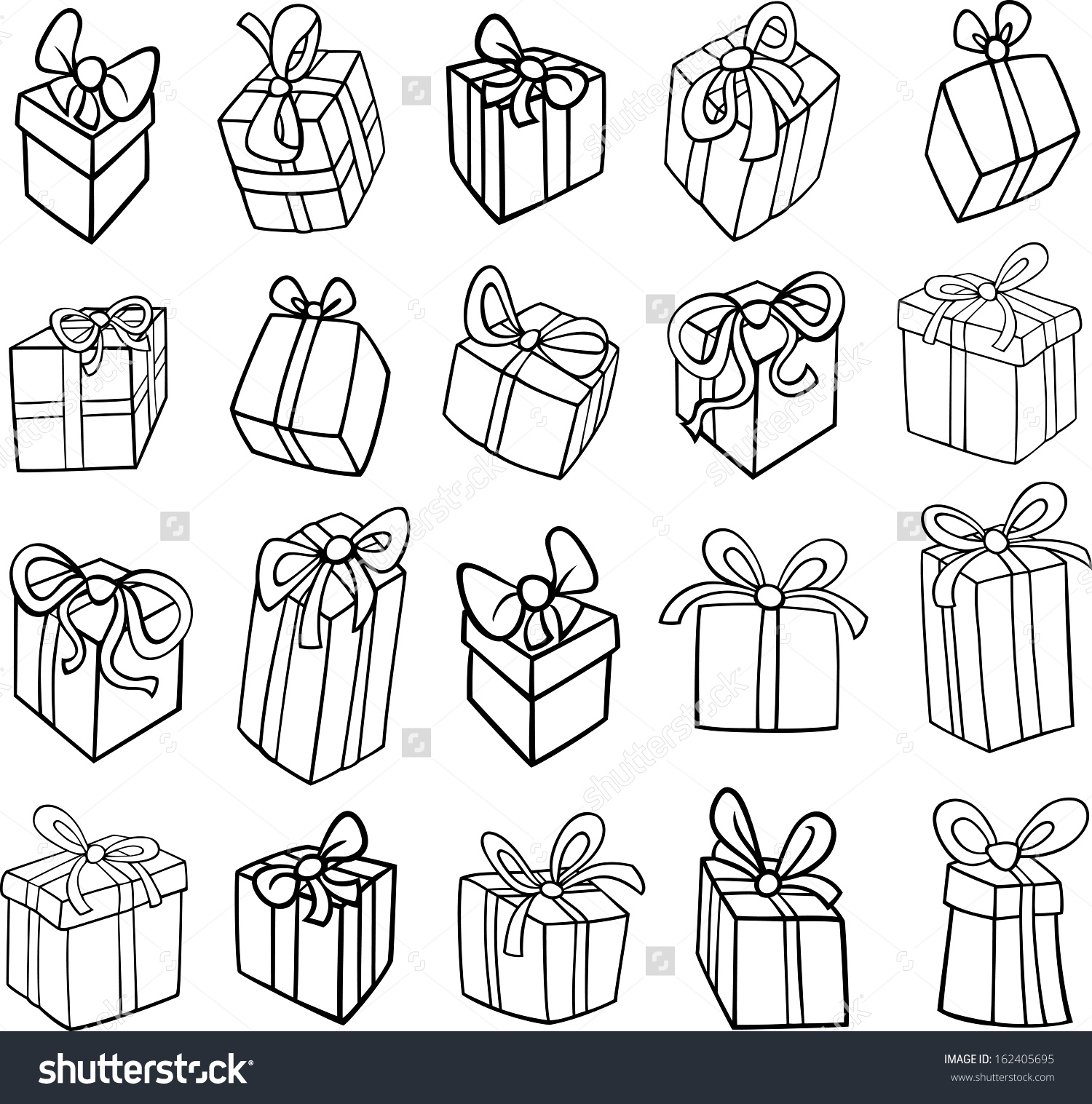 christmas presents clipart black and white 20 free Cliparts | Download