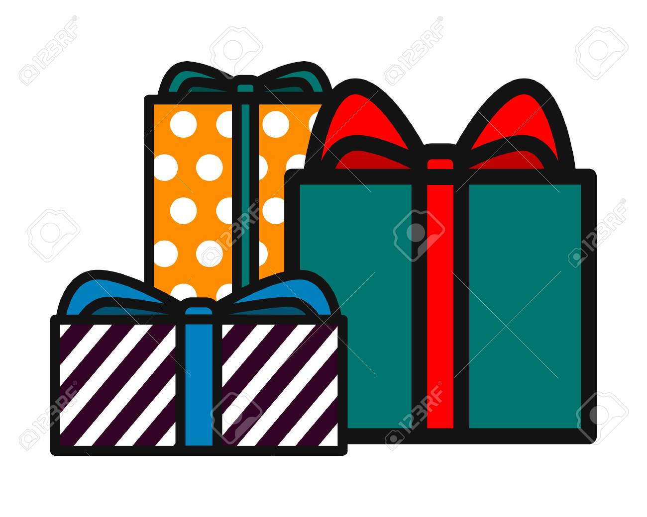 christmas presents wrapped clipart 20 free Cliparts | Download images ...