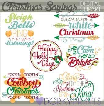 Christmas Quotes Clip Art.