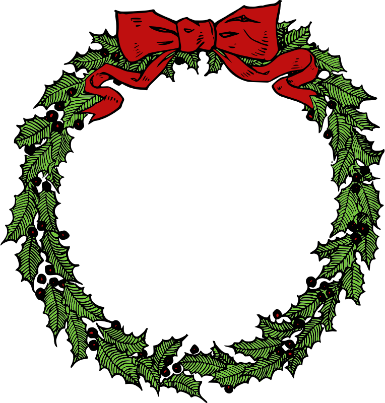 Christmas Wreath Clipart.
