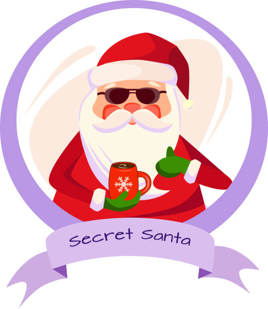 Merry Christmas Secret Santa Clipart.
