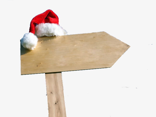 Christmas sign PNG clipart.