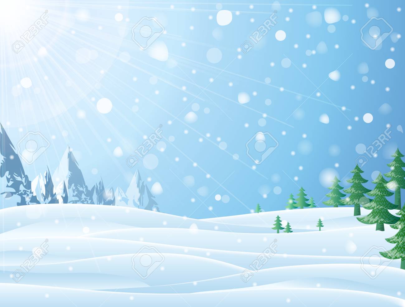 christmas snow scene clipart 20 free Cliparts | Download images on ...