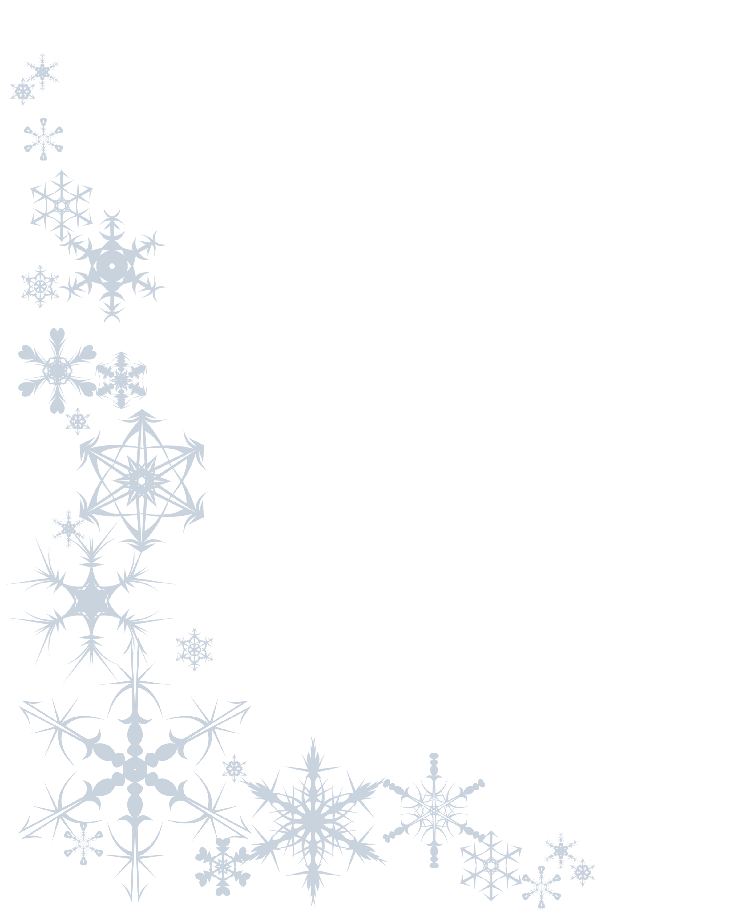 Free Winter Holiday Clip Art Borders ~ Christmas Snowflake Clipart ...