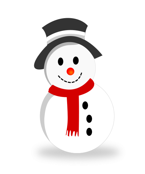 Cute Christmas Snowmen Clipart.