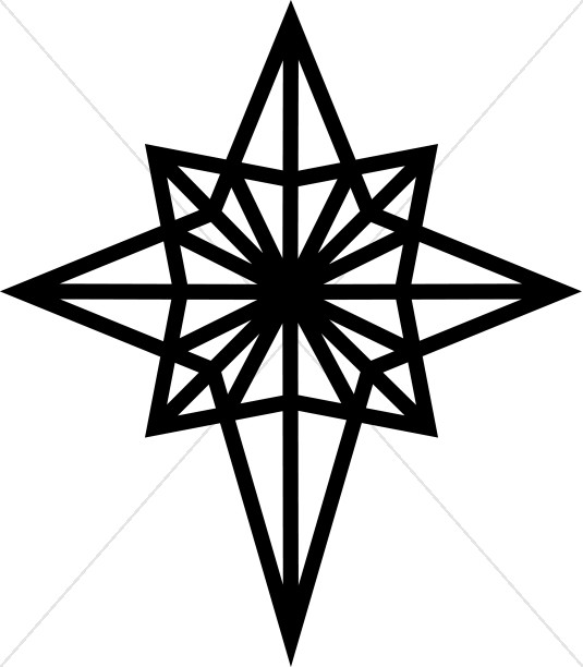 Christmas star clipart black and white 4 » Clipart Station.