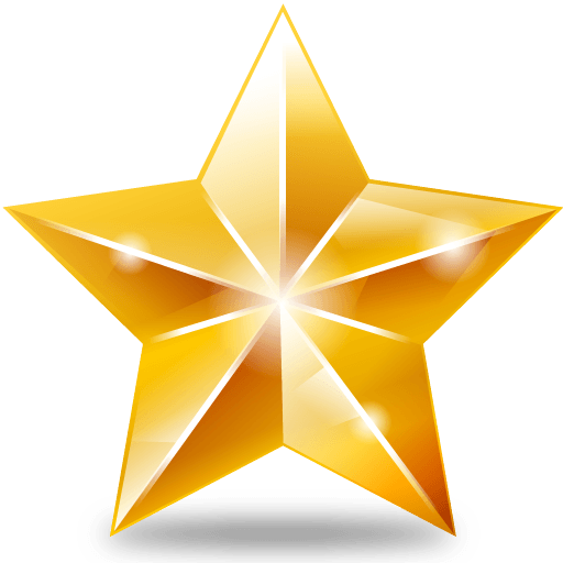 Bright Star Clipart Christmas transparent PNG.