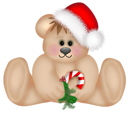Christmas Teddy Bear Clip Art.