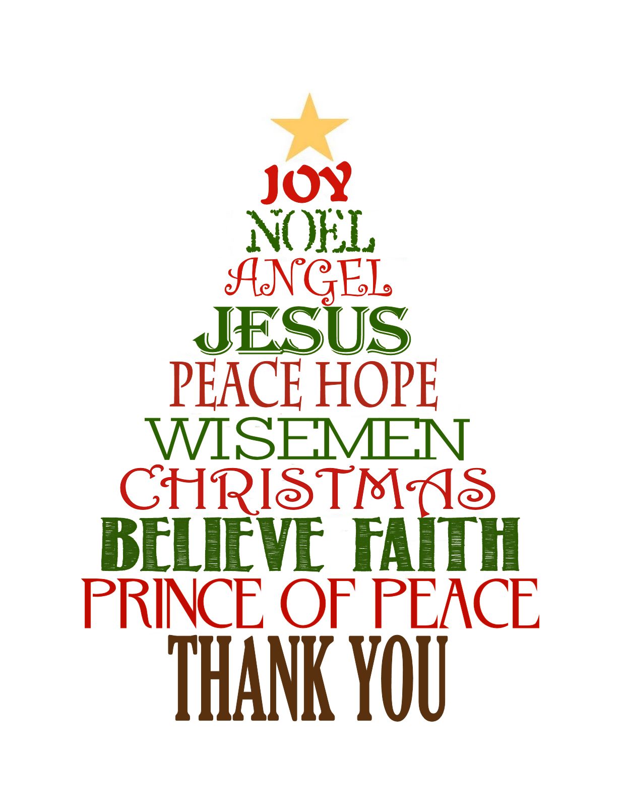 Christmas Thank You Clipart.