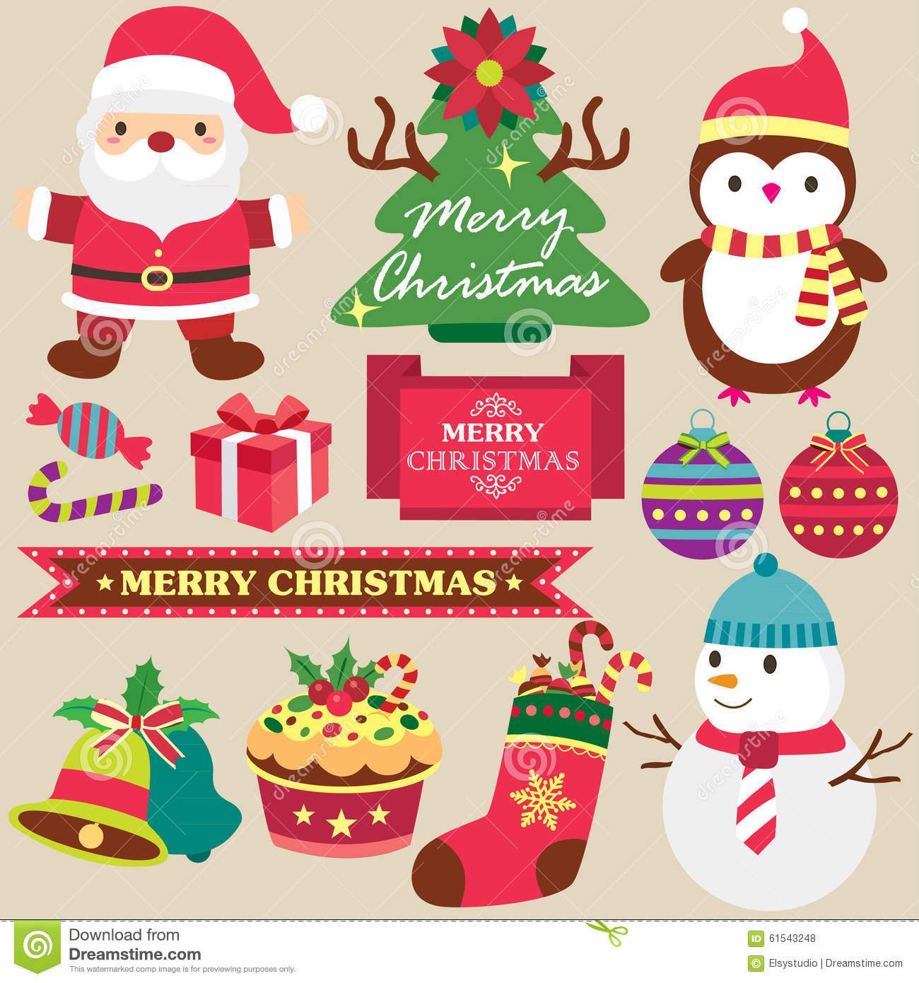 Free clipart of christmas themes.