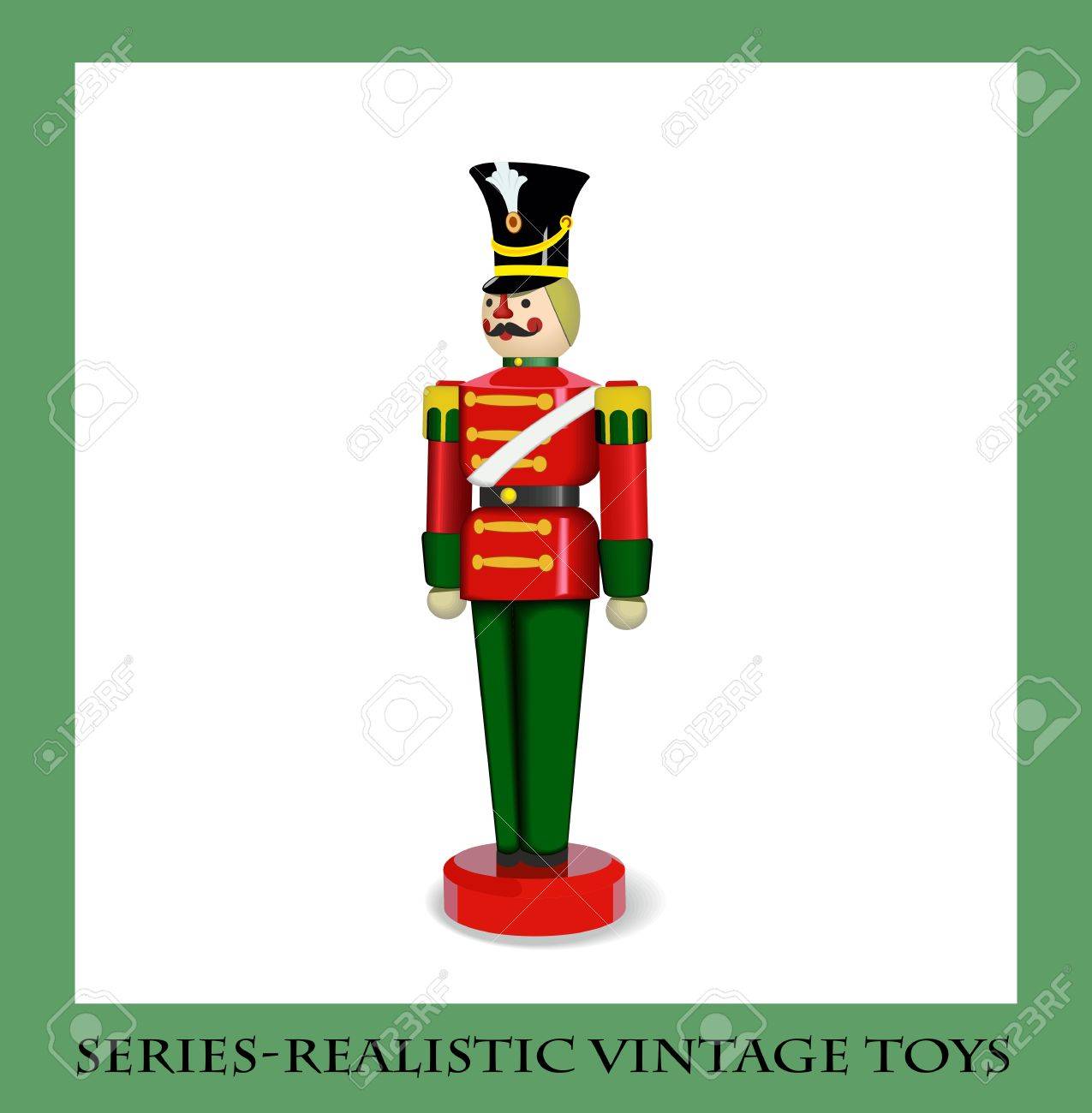 Colorful Christmas Wooden Soldier , Series.
