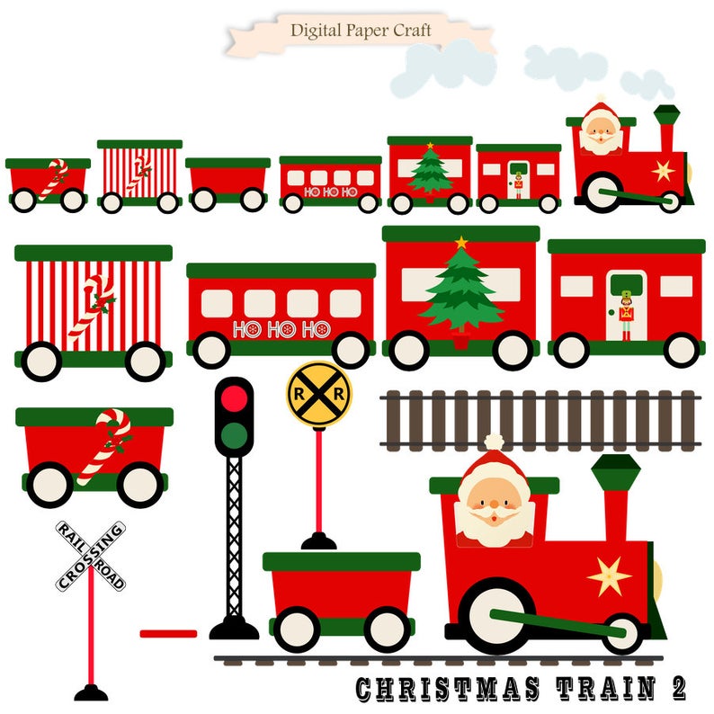 christmas train clipart 20 free Cliparts | Download images on ...