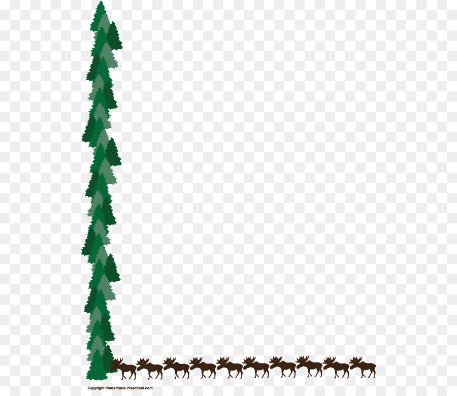 Christmas Tree Border png download.