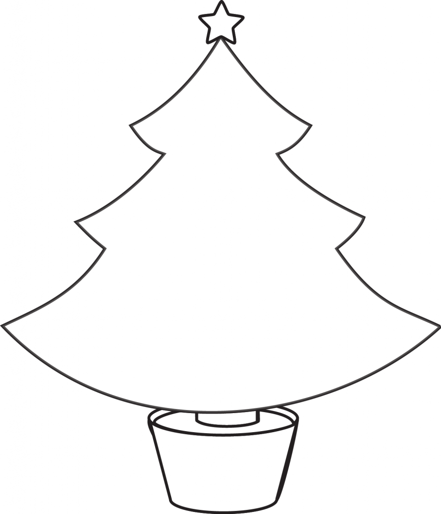 Free Christmas Tree Outline Printable