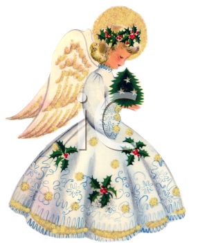 Christmas Tree Clipart Angel.