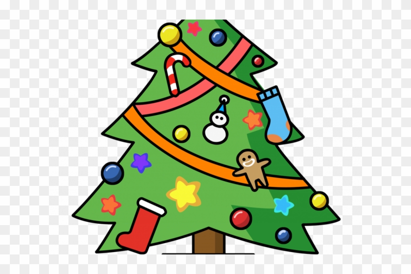 Christmas Tree With Lights Clip Art