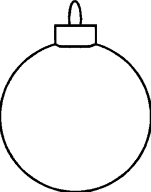 christmas tree ornaments clipart black and white - Clipground