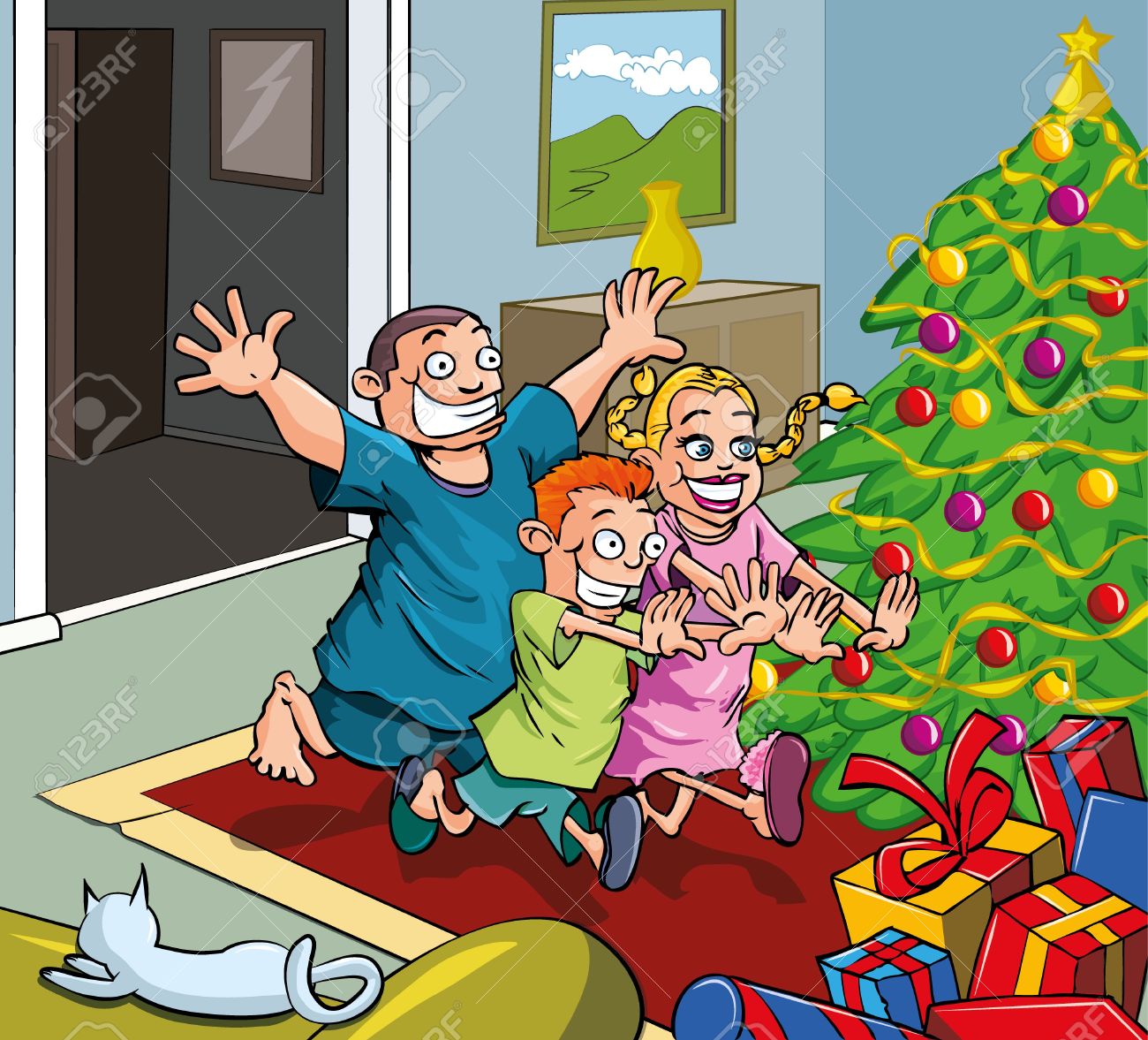 christmas tree with presents clipart for kids  Clipground