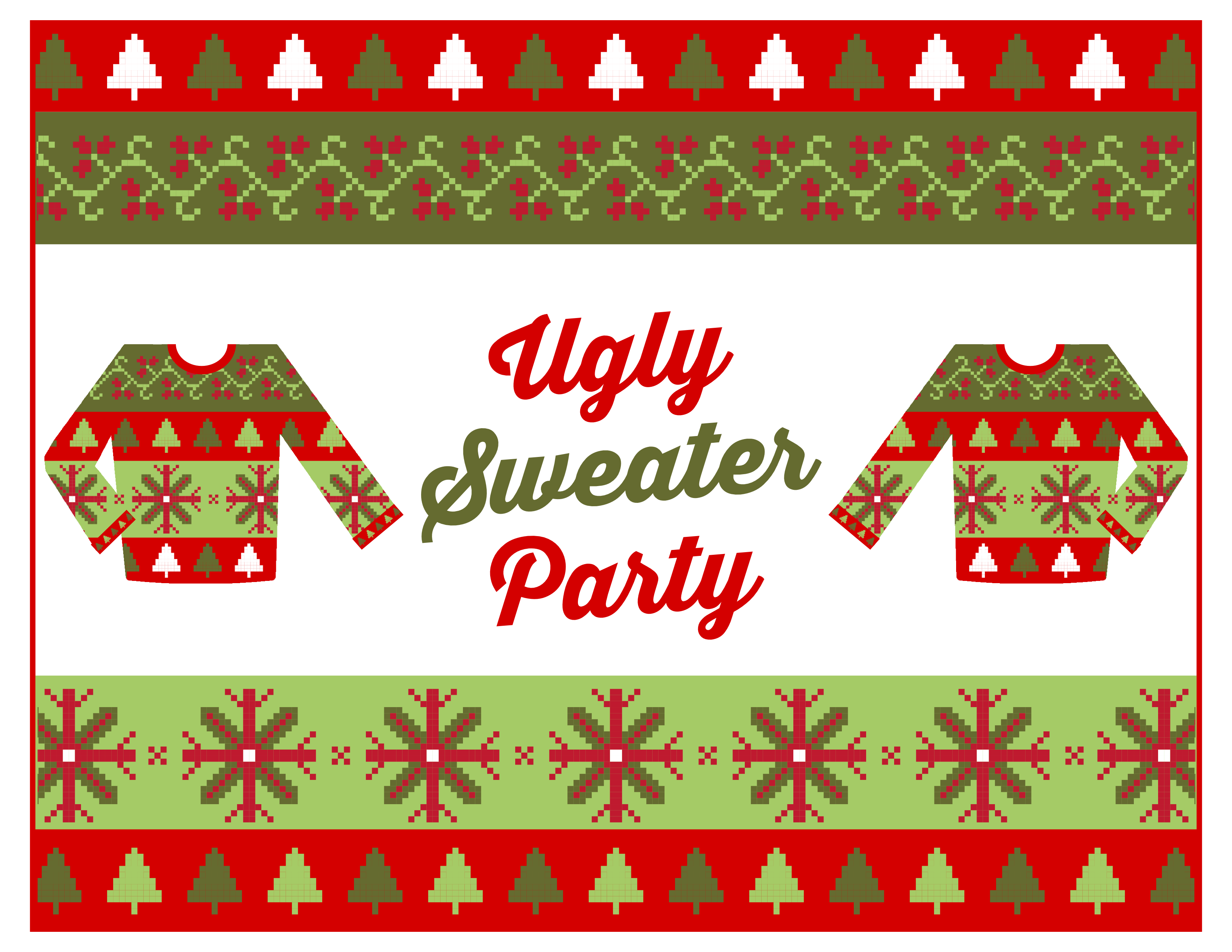 Funny Christmas Sweater Print Clipart 20 Free Cliparts Download 