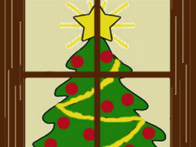 Christmas Window Cliparts 1.
