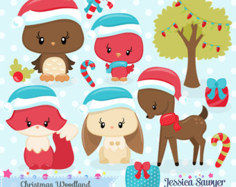 Star Heroes Christmas Clipart Set.