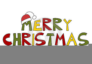 Merry Christmas Wording Clipart.