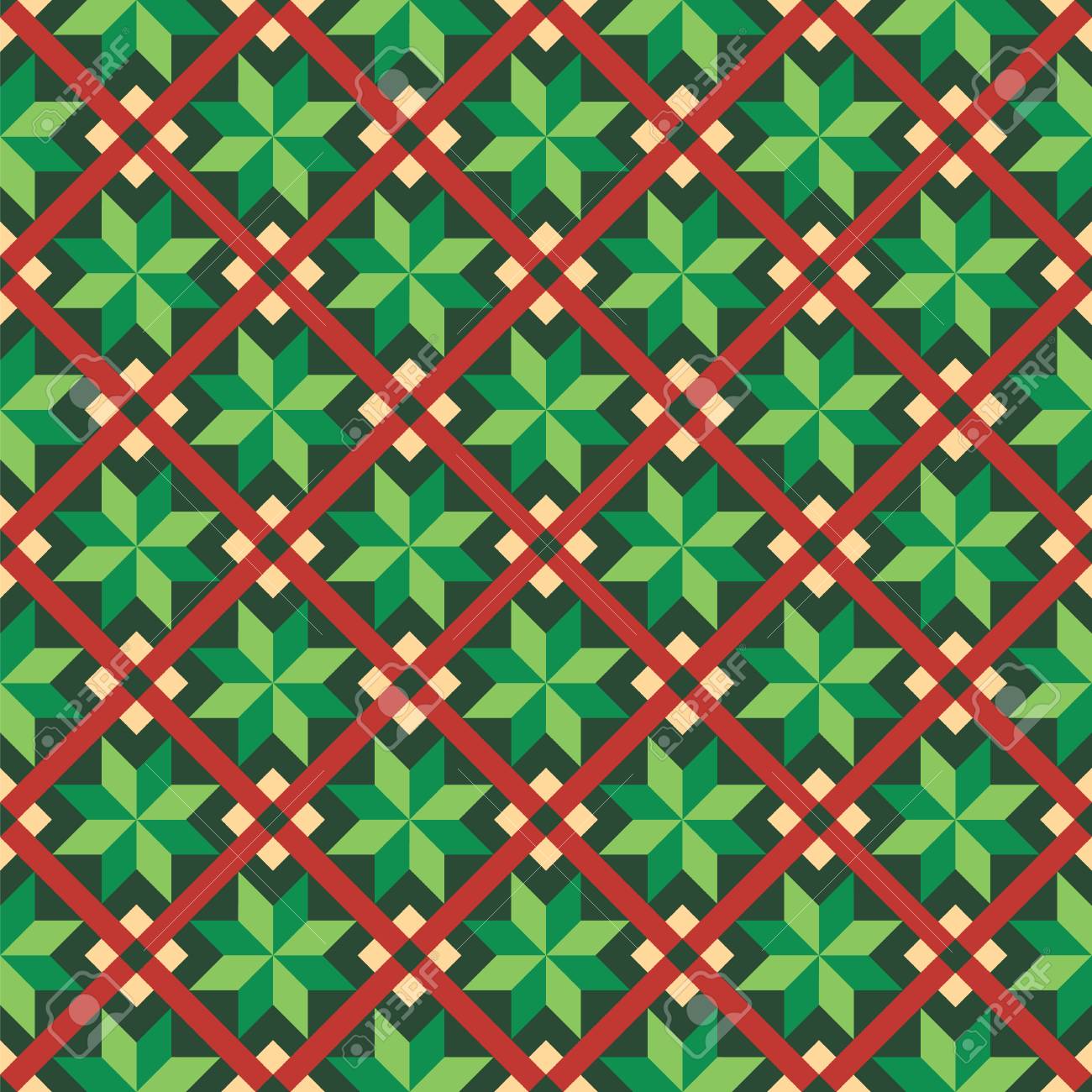 Seamless Christmas wrapping paper pattern.