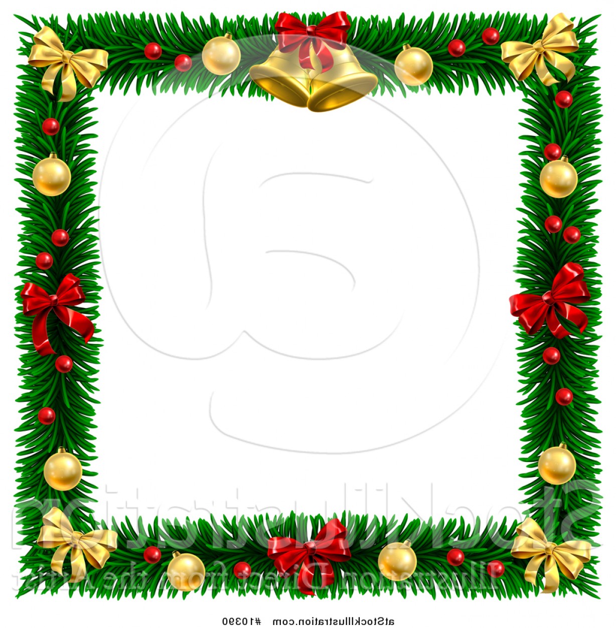 Christmas Wreath Clip Art Border 20 Free Cliparts Download Images On