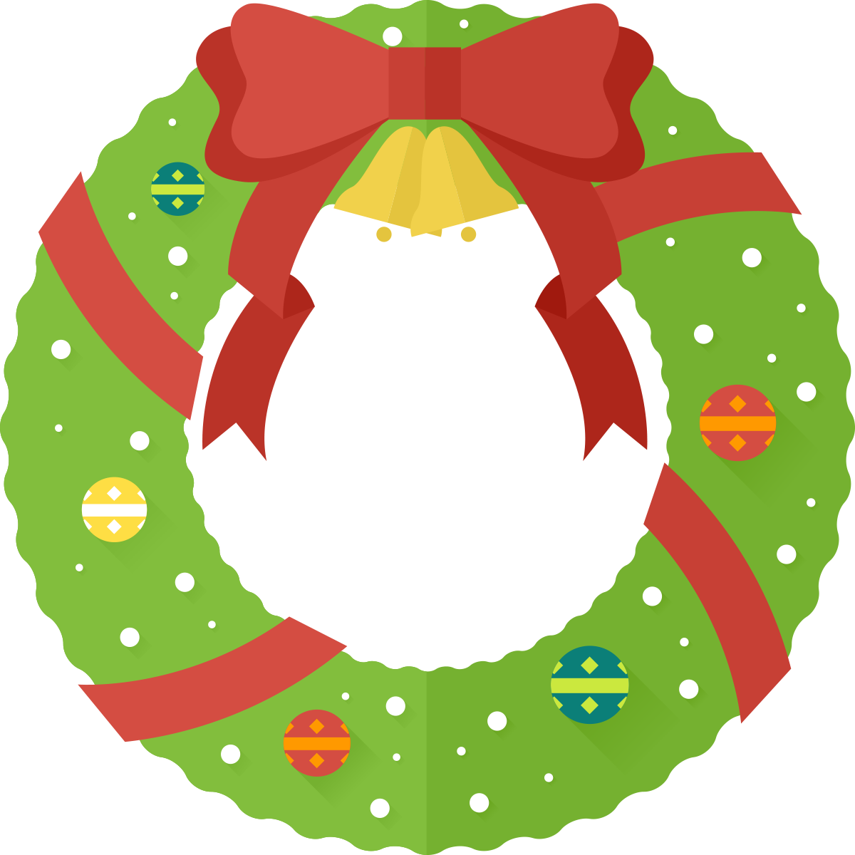 Free to Use & Public Domain Christmas Wreath Clip Art.