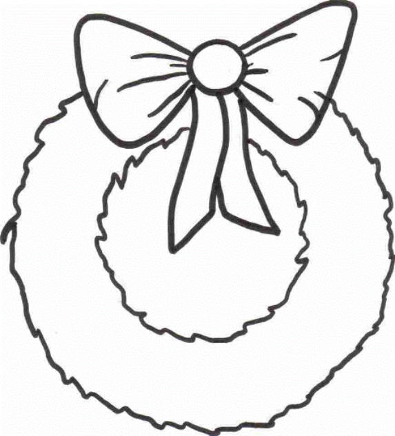 Christmas Wreath Clipart Outline 20 Free Cliparts Download Images On 