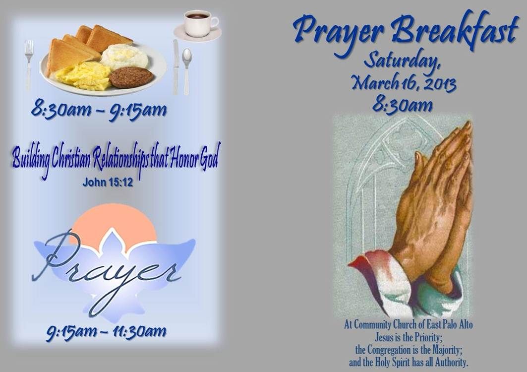 Prayer Breakfast Cliparts.