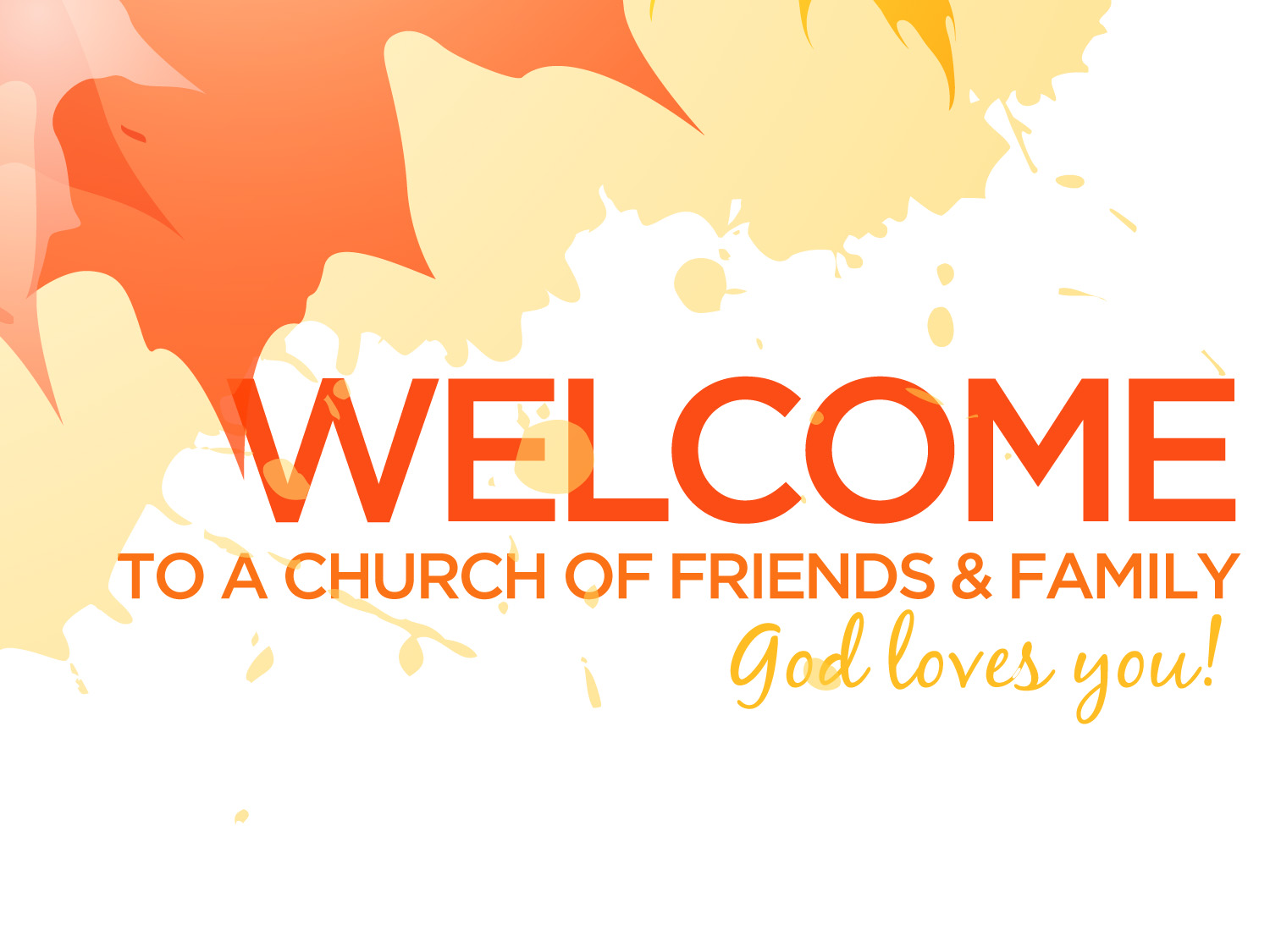 Family And Friends Day Church Background