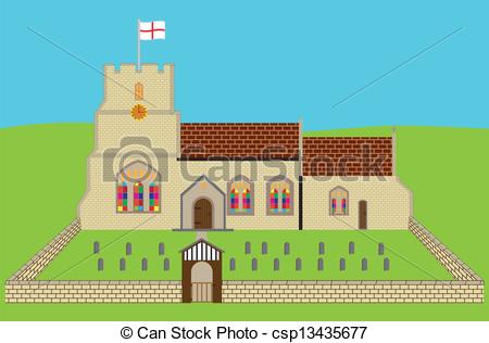 Vectors Illustration of English Church.