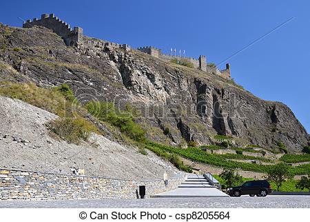 Photo de Suisse, tourbillon, château, Sion.