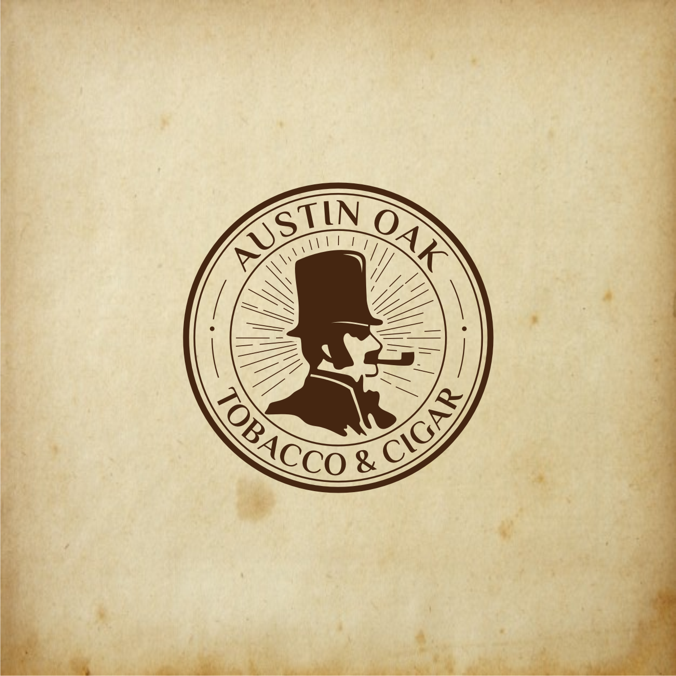 Traditional, Masculine, Tobacco Logo Design for Austin Oak.