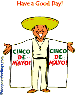 Cinco de Mayo moving pictures and Mexican fiesta gif animations.