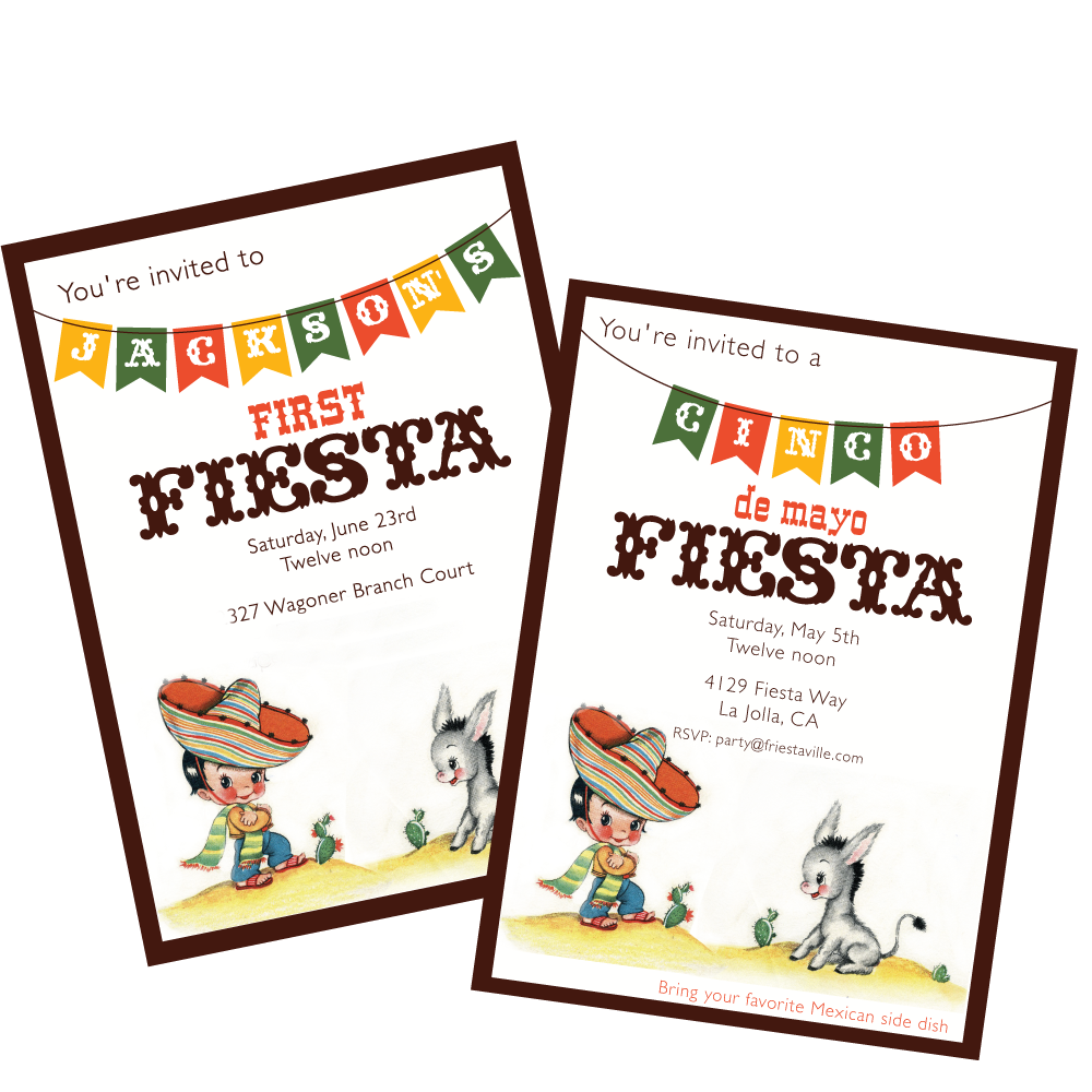 Wants and Wishes Party printables — Vintage Cinco de Mayo or.