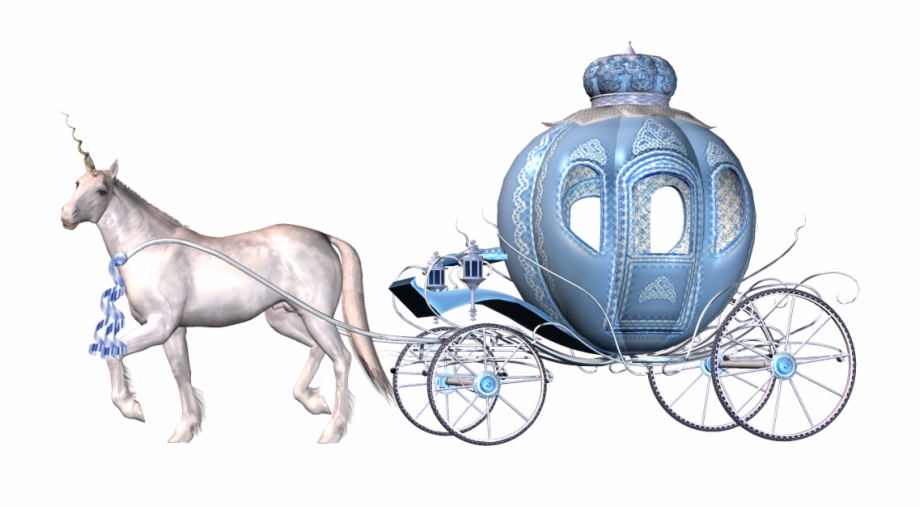 disney princess cinderella and carriage horse