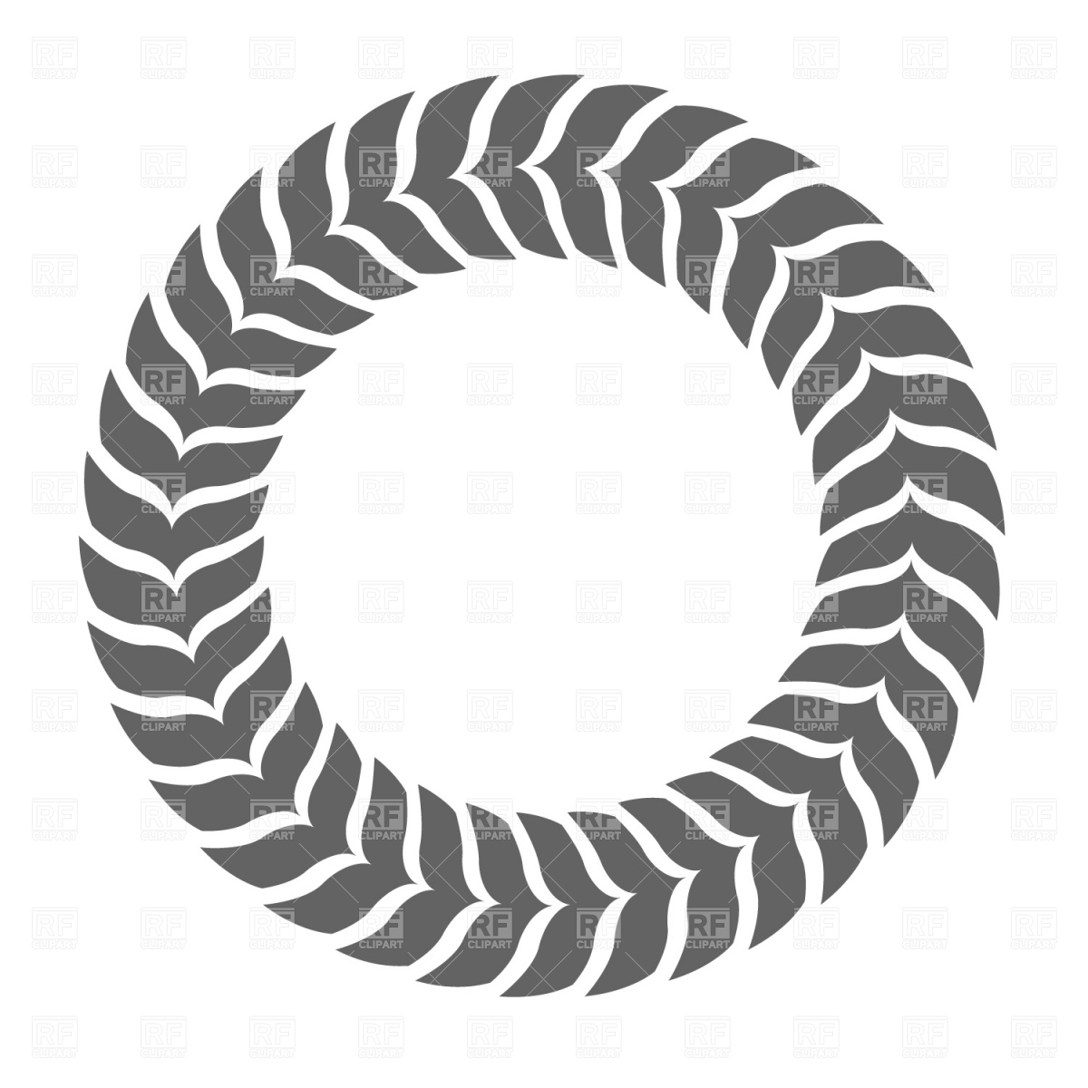 Leaf circle Stock Vector Image.