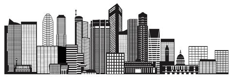 City Building Clipart Black And White.