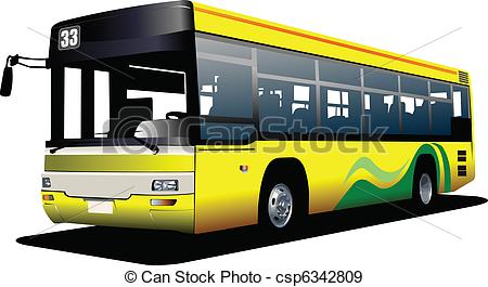 EPS Vectors of city bus. Coach. Vector illustrati.