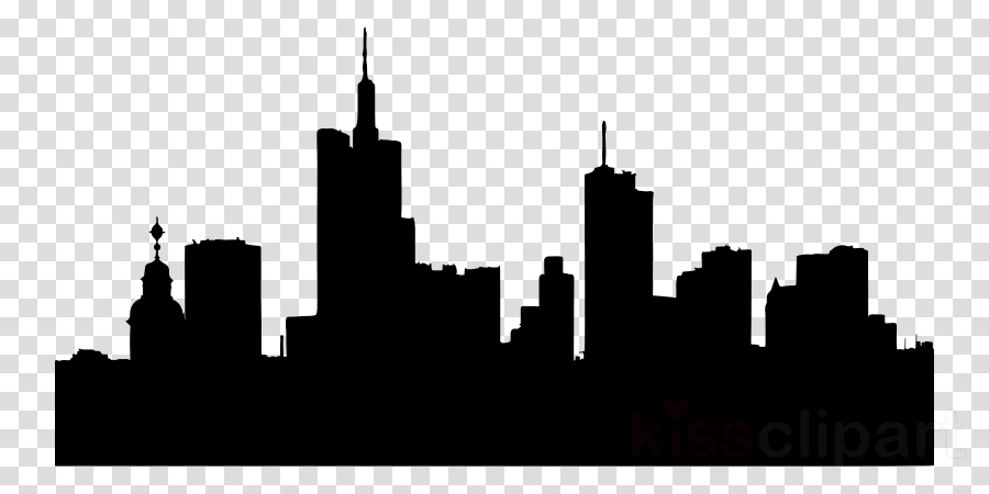 City Skyline Silhouette clipart.