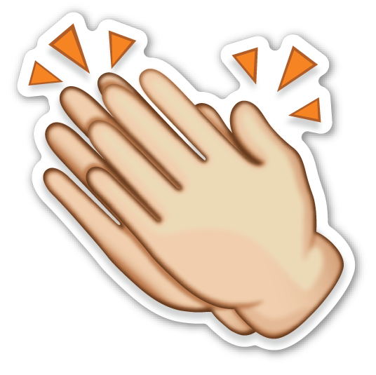 one hand clapping clipart