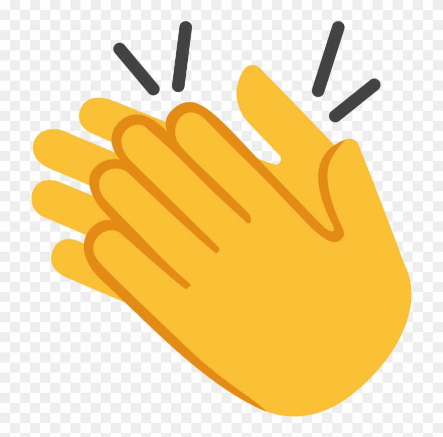 Clapping Hands Emoji Png Graphic Free.