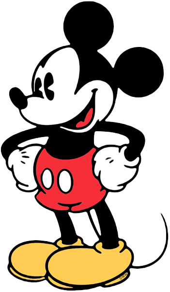 Classic Mickey Mouse Clip Art.