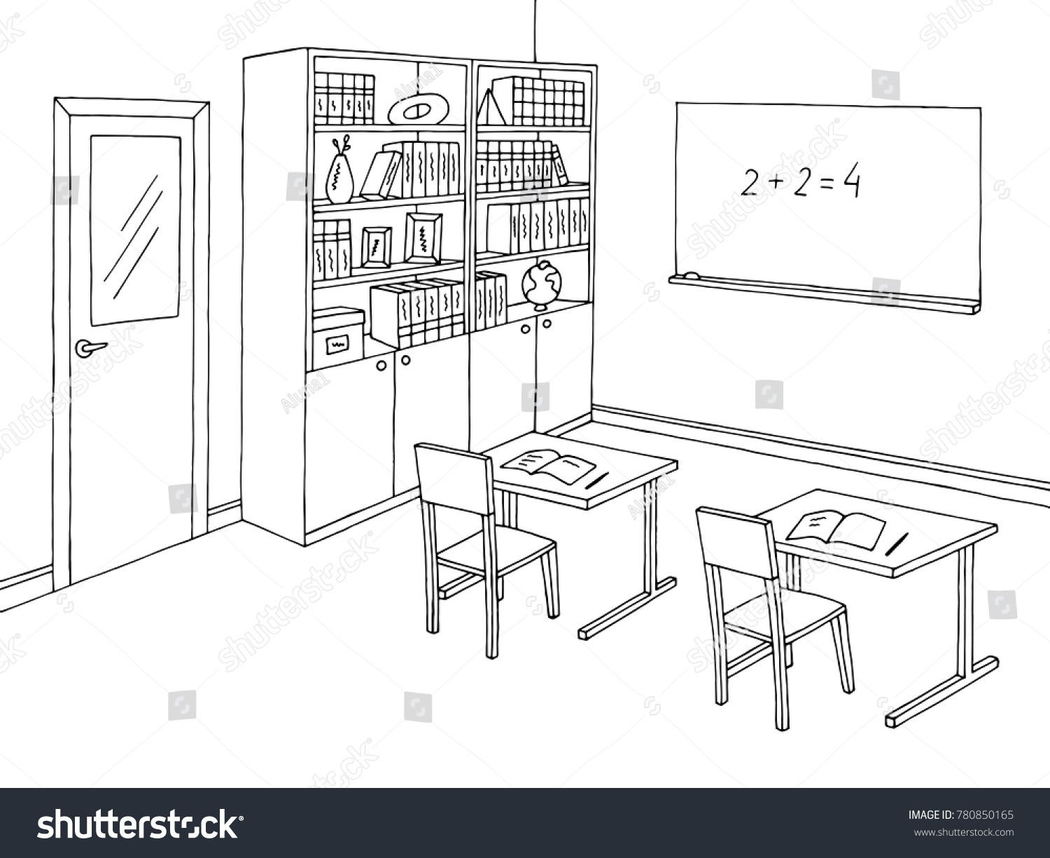 classroom clipart black and white 20 free Cliparts | Download images on ...