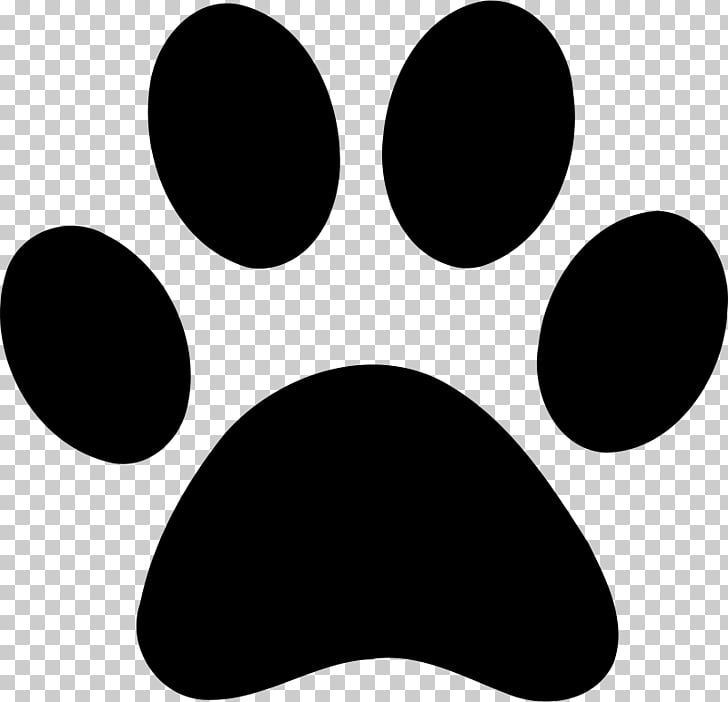 Paw Bear Cat , Black claws, Paw foot print illustration PNG.