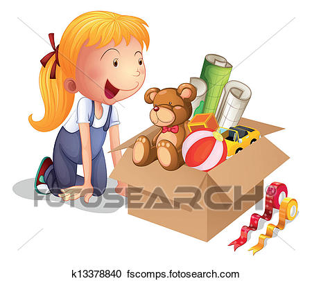 Clean Up Toys Clipart.