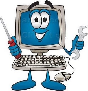 Cleaning Computer Clipart.