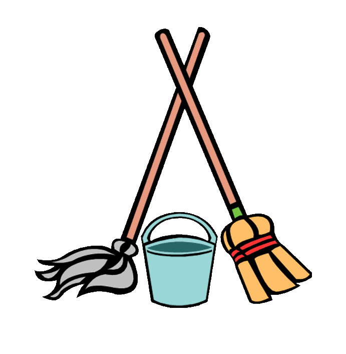 Clip Art Of Cleaning Mops Clipart.